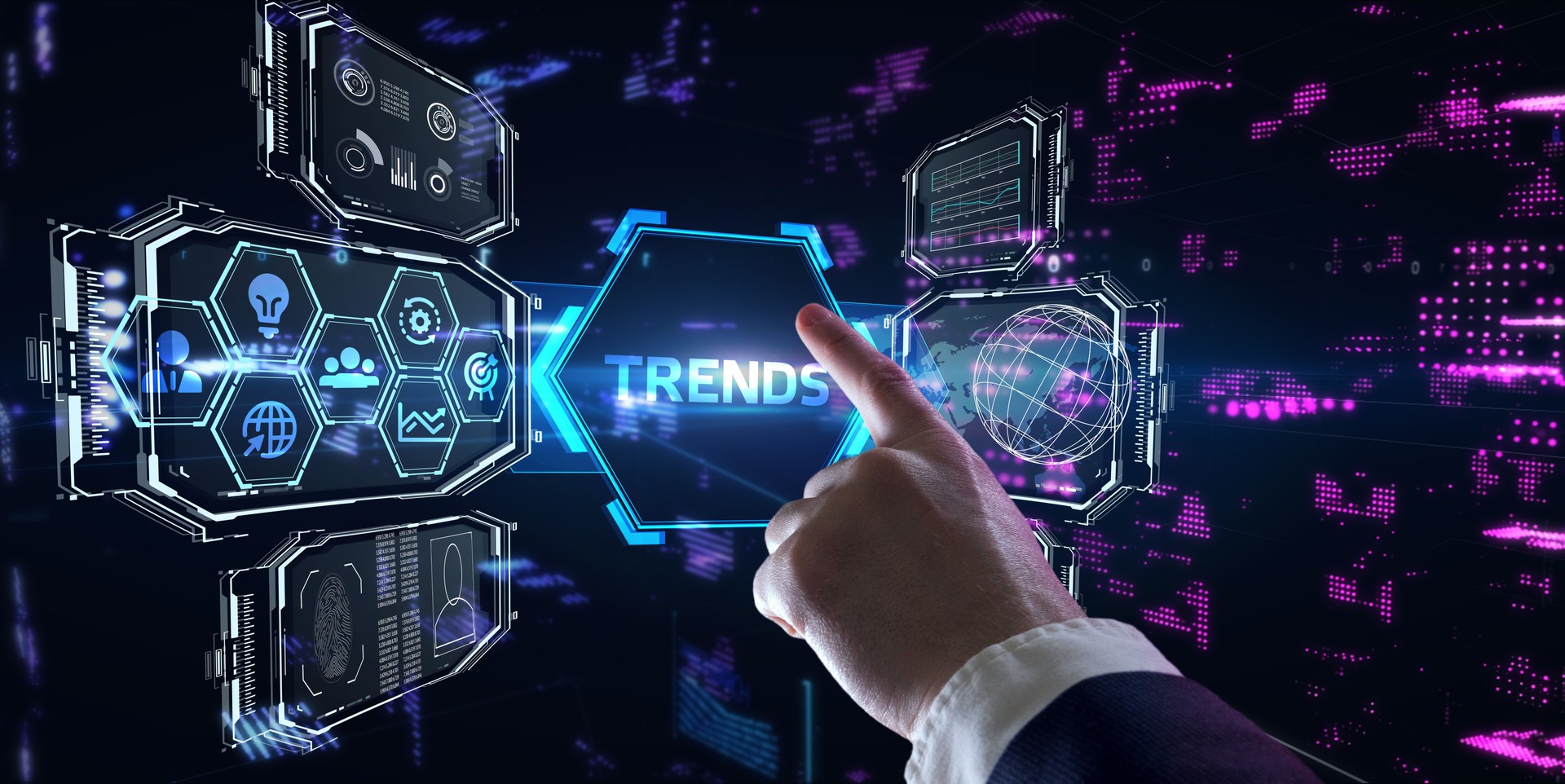Business, Technology, Internet and network concept. Recent and latest trend.